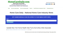 Desktop Screenshot of homecaredaily.com