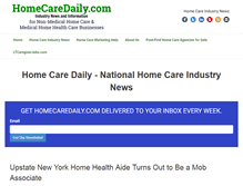 Tablet Screenshot of homecaredaily.com
